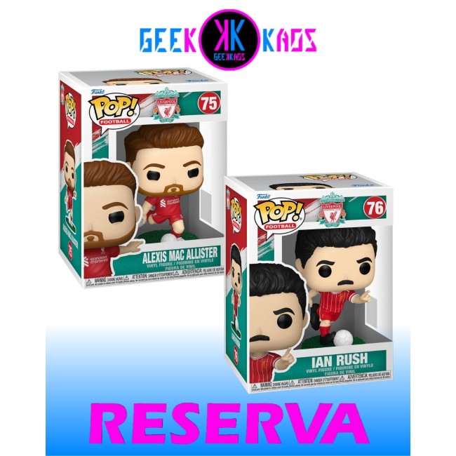 2-PACK - FUNKO POP! LIVERPOOL - ALEXIS MAC ALLISTER 75, IAN RUSH 76