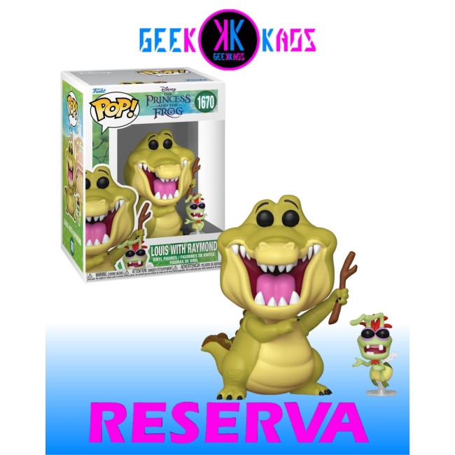FUNKO POP! - THE PRINCESS AND THE FROG - LOUIS WITH RAYMOND 1670