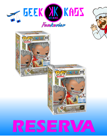 FUNKO POP! - ONE PIECE - MONKEY D. GARP 2172 CHALICE PRERELEASE STICKER) ( bundle Regular + chase)