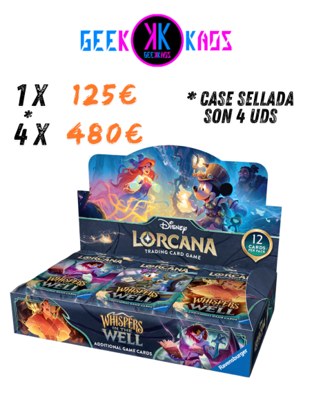 TCG DISNEY LORCANA CHAPTER 10 - WHISPERS IN THE WELL - BOOSTER 24 SOBRES - INGLES
