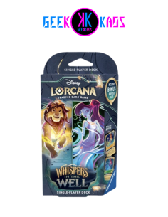 DISNEY LORCANA CHAPTER 10 - WHISPERS IN THE WELL - STARTER DECK SIMBA/MEGARA - INGLES