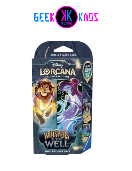 DISNEY LORCANA CHAPTER 10 - WHISPERS IN THE WELL - STARTER DECK SIMBA/MEGARA - INGLES