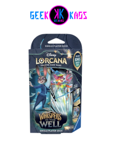 DISNEY LORCANA CHAPTER 10 - WHISPERS IN THE WELL - STARTER DECK JUDDY HOPPS/ROBIN HOOD - INGLES