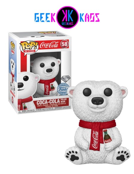 FUNKO POP! - COCA-COLA - COCA-COLA POLAR BEAR 58 (SE) (DIAMOND)
